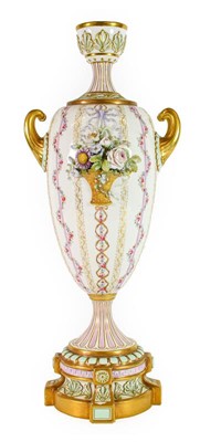 Lot 147 - A Royal Worcester Porcelain Vase, early 20th...