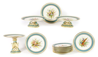 Lot 150 - A Royal Worcester Porcelain Dessert Service,...