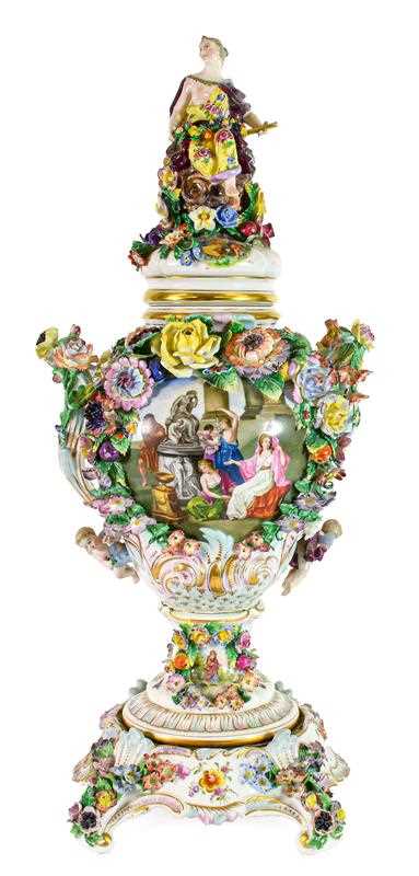Lot 159 - A Carl Thieme, Potschappel Porcelain Flower...