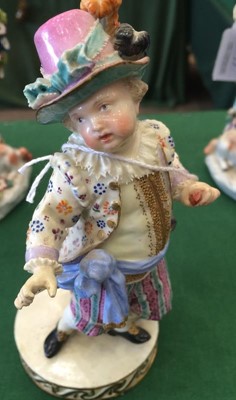 Lot 162 - A Meissen Porcelain Figure of a Boy, circa...