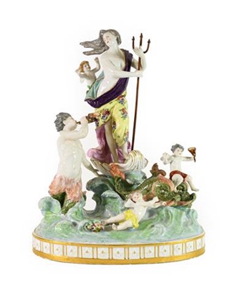 Lot 173 - A Frankenthal Style Porcelain Figure Group,...