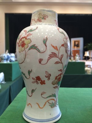 Lot 199 - A Chinese Porcelain Baluster Jar, Kangxi,...