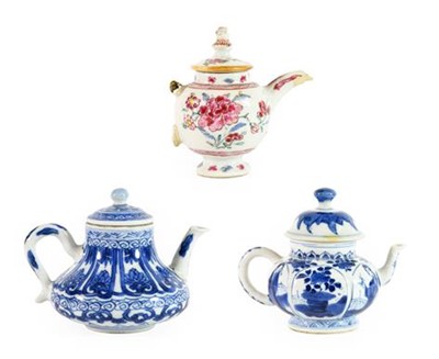 Lot 205 - A Chinese Porcelain Miniature Teapot and...