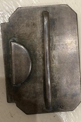 Lot 226 - A Japanese Mixed Metal Two-Part Belt Clasp,...