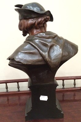 Lot 230 - Emile Louis Picault (1833-1915): A Bronze Bust...