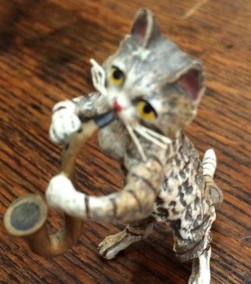 Lot 235 - An Austrian Cold Painted Bronze Cat Orchestra,...