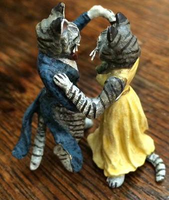 Lot 235 - An Austrian Cold Painted Bronze Cat Orchestra,...