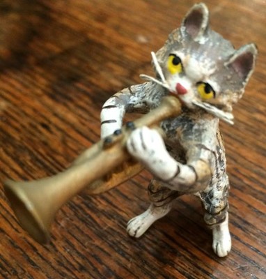 Lot 235 - An Austrian Cold Painted Bronze Cat Orchestra,...