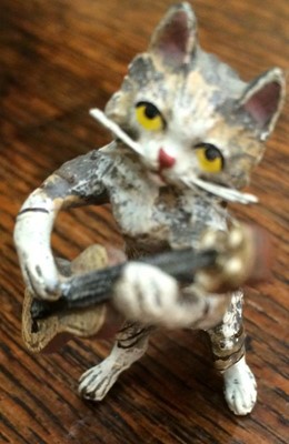 Lot 235 - An Austrian Cold Painted Bronze Cat Orchestra,...