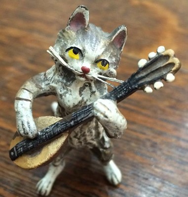 Lot 235 - An Austrian Cold Painted Bronze Cat Orchestra,...