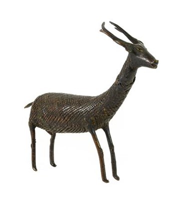 Lot 237 - A Bronzed Figure of an Antelope, possibly...