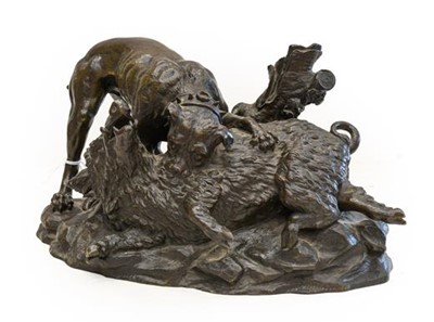 Lot 243 - French School (19th century): A Bronze Group...