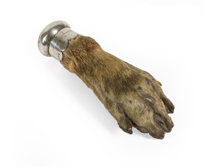 Lot 28 - A Victorian Silver-Mounted Otter Paw...