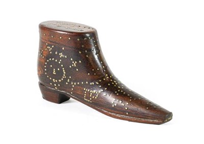 Lot 292 - A 19th Century Mahogany Small Boot, with brass...