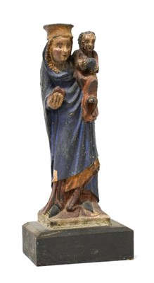 Lot 306 - A Carved and Polychrome Figure of The Holy...