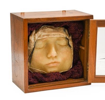 Lot 330 - A Wax Death Mask of a Girl, possibly 18th...