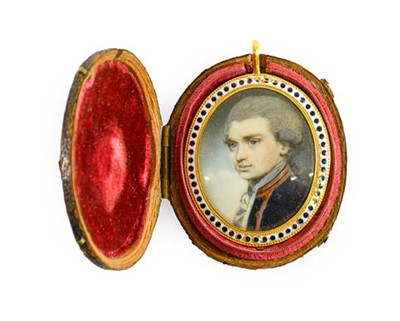 Lot 338 - English School (circa 1782): Miniature Bust...