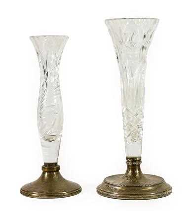 Lot 65 - xx A Silver Mounted Glass Stem Vase,...