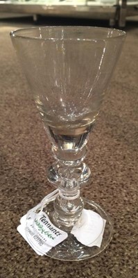 Lot 66 - A Wine Glass, circa 1720, the conical bowl...