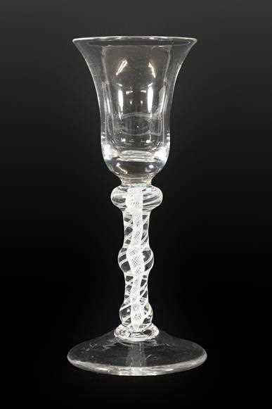 Lot 68 - A Wine Glass, circa 1765, the bell shaped bowl...