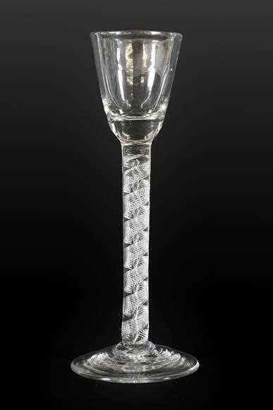 Lot 70 - A Cordial Glass, circa 1760, the rounded...
