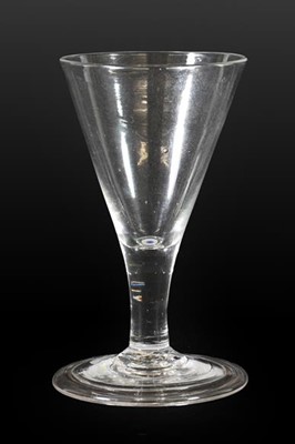 Lot 72 - A Green Glass Wine Glass, circa 1750, the cup...