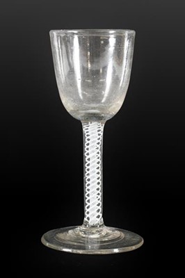Lot 78 - A Wine Glass, circa 1750, the semi-fluted...