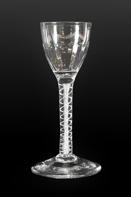 Lot 78 - A Wine Glass, circa 1750, the semi-fluted...