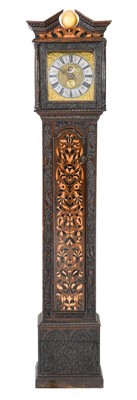 Lot 587 - A Carved Oak Marquetry Inlaid Thirty Hour...