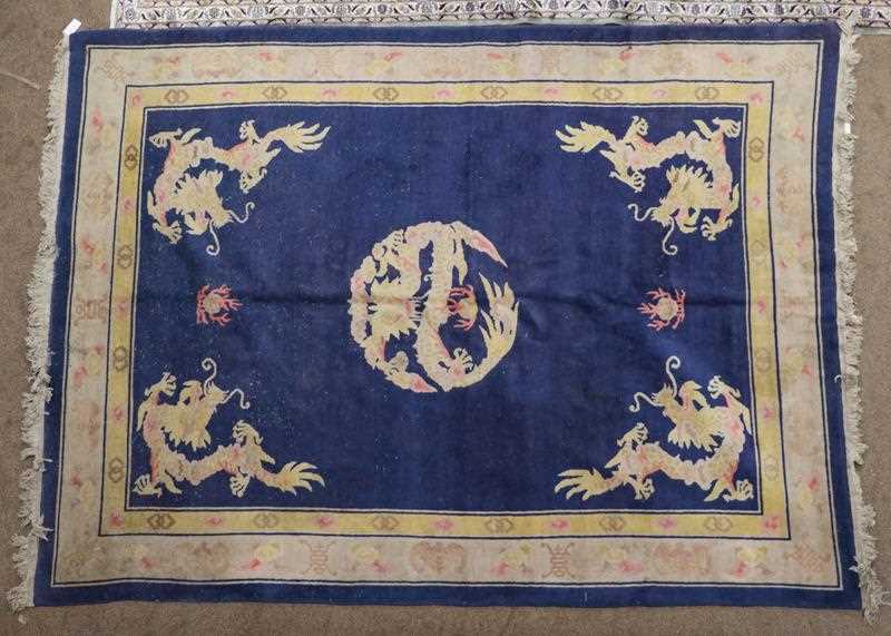 Lot 492 - Chinese Carpet, circa 1925 The indigo field...