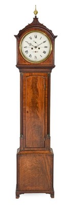 Lot 593 - A Mahogany Eight Day Half Hour Passing Strike...