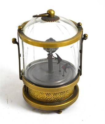 Lot 141 - A 1920's aquarium mystery clock