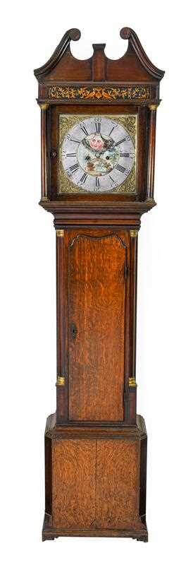 Lot 596 - An Oak Eight Day Longcase Clock, signed Jno...