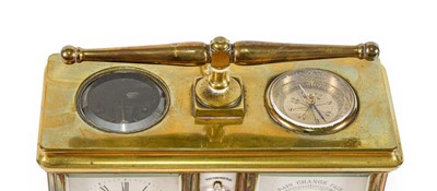 Lot 597 - An Edwardian Brass Desk Compendium, retailed...