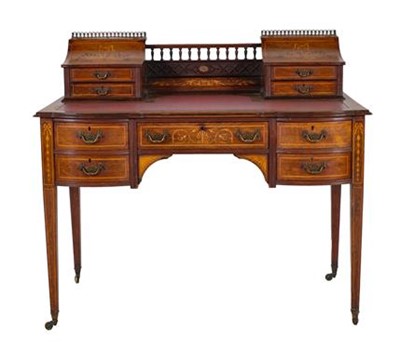 Lot 629 - Maple & Co: A Victorian Rosewood and Marquetry...