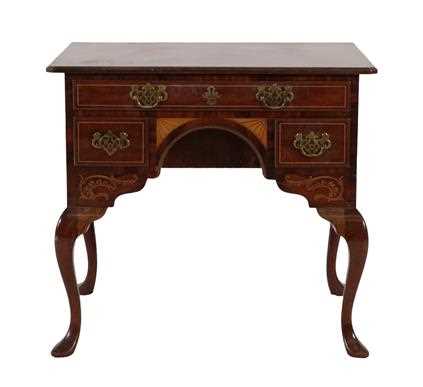 Lot 632 - A Mahogany, Crossbanded and Marquetry Inlaid...