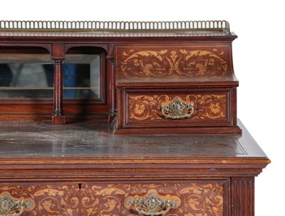 Lot 644 - A Victorian Mahogany and Marquetry Inlaid...