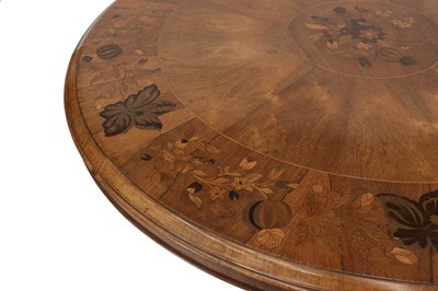 Lot 657 - A Victorian Rosewood and Marquetry Inlaid...