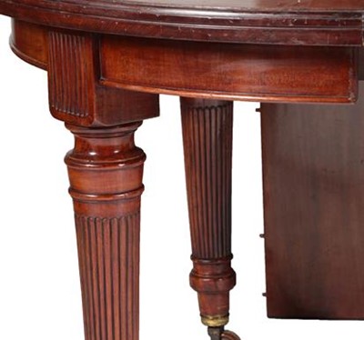 Lot 659 - A Mahogany D End Wind-Out Dining Table, circa...