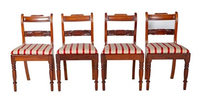 Lot 664 - A Set of Eight (6+2) Carved Mahogany Dining...