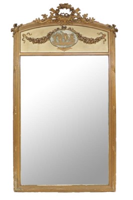 Lot 678 - A Victorian Gilt and Gesso Overmantel Mirror,...