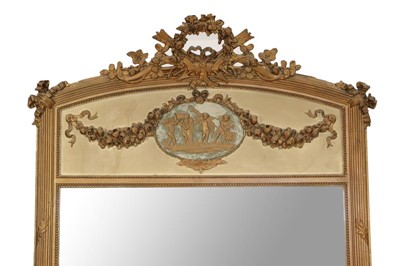Lot 678 - A Victorian Gilt and Gesso Overmantel Mirror,...