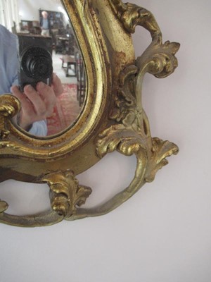 Lot 685 - A Victorian Gilt and Gesso Rococo Style Mirror,...