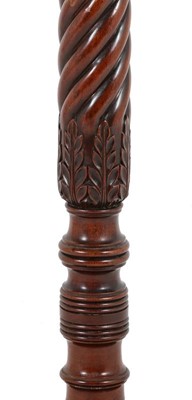 Lot 686 - A Carved Mahogany Standard Lamp, 19th century...