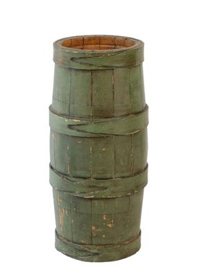 Lot 689 - A Green Painted Pine Stickstand, early 20th...