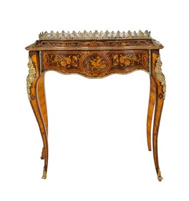 Lot 708 - A Late 19th Century Louis XV Style Tulipwood,...