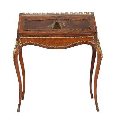 Lot 711 - A French Rosewood, Kingwood, Parquetry...