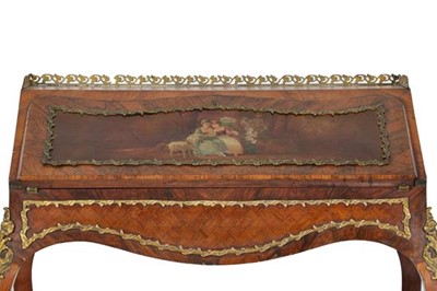 Lot 711 - A French Rosewood, Kingwood, Parquetry...