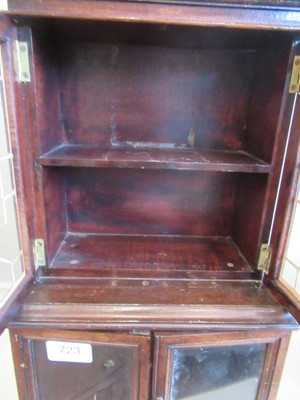 Lot 723 - A Miniature Mahogany Bookcase, 20th century,...