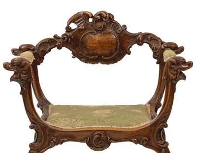 Lot 727 - A Late 19th Century Carved and Stained Beech...